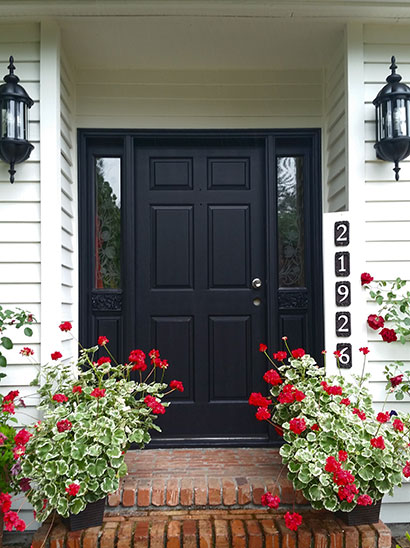 exterior painting - front door