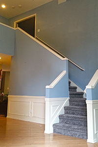 Residential Painting, Stairway Trim Accent